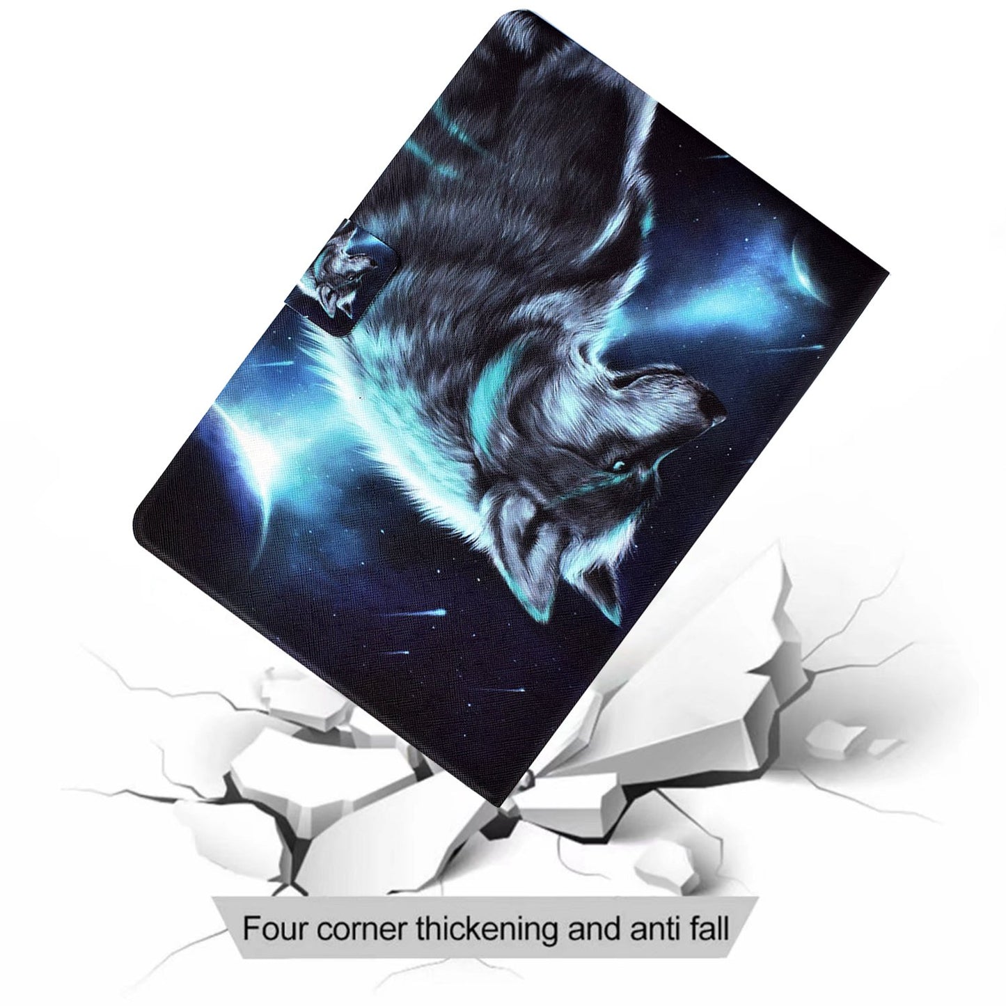 For Lenovo Tab M10 Plus (Gen 3) B2 Pattern Printing PU Leather Magnetic Flip Case Card Holder Adjustable Stand Cover