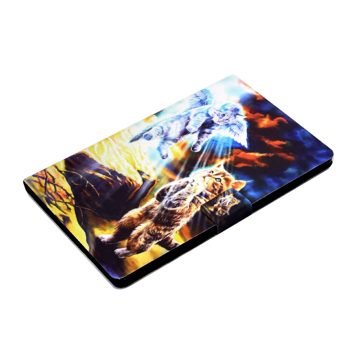 For Lenovo Tab M10 Plus (Gen 3) B2 Pattern Printing PU Leather Magnetic Flip Case Card Holder Adjustable Stand Cover