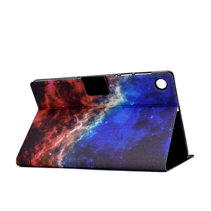 For Lenovo Tab M10 Plus (Gen 3) B2 Pattern Printing PU Leather Magnetic Flip Case Card Holder Adjustable Stand Cover