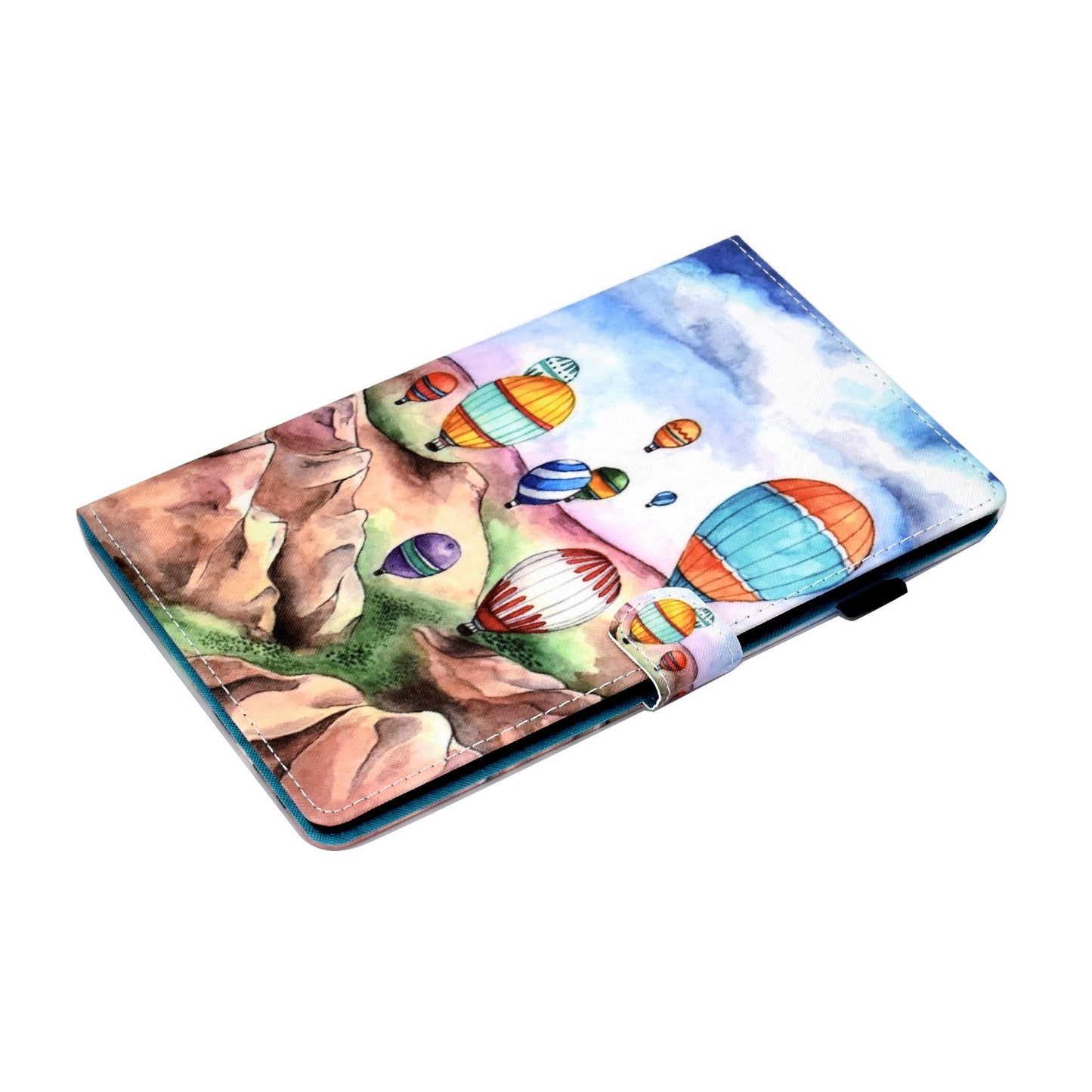 For Lenovo Tab M10 Plus (Gen 3) PU Leather Smart Auto Wake/Sleep Cover A3 Pattern Printing Stand Card Slots Protective Tablet Case with Pencil Holder