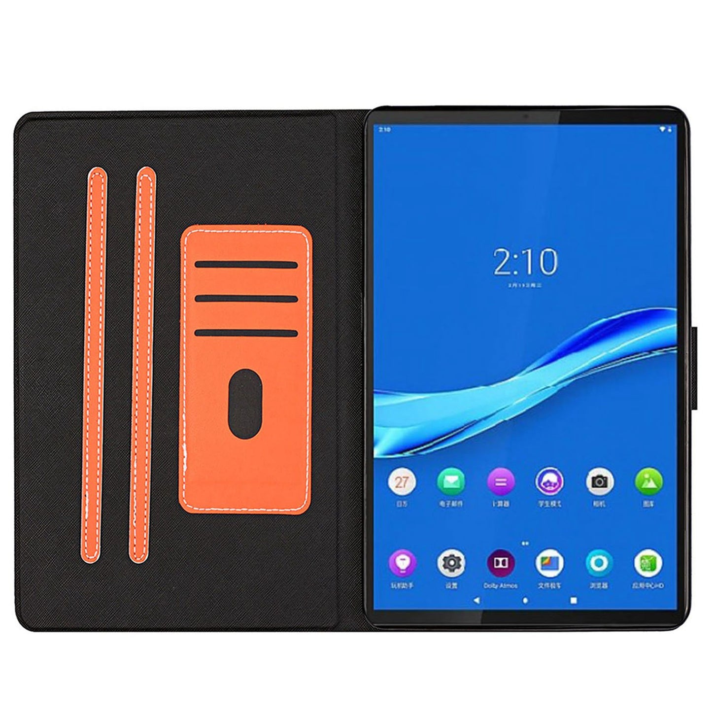 Protective Case for Lenovo Tab M10 Plus (Gen 3) 2022 Auto Wake/Sleep Tablet Case Scratch Resistant Leather Cover with Stand/Card Slots