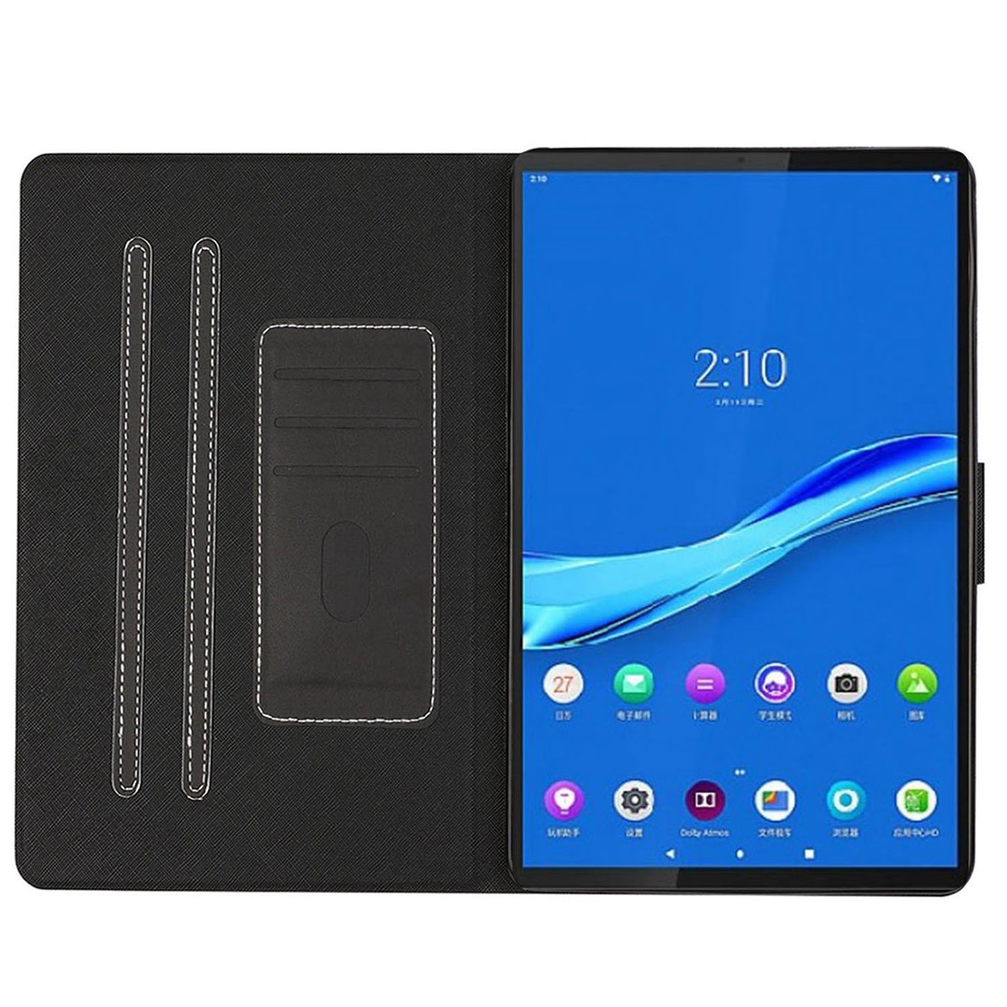 Protective Case for Lenovo Tab M10 Plus (Gen 3) 2022 Auto Wake/Sleep Tablet Case Scratch Resistant Leather Cover with Stand/Card Slots