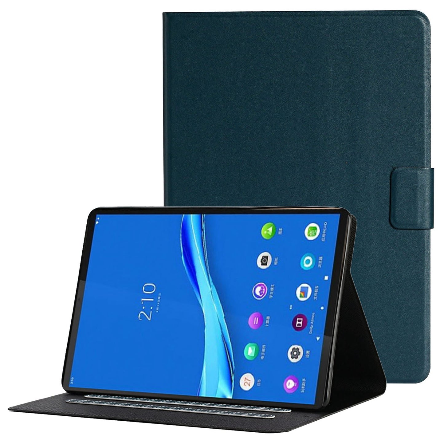 Protective Case for Lenovo Tab M10 Plus (Gen 3) 2022 Auto Wake/Sleep Tablet Case Scratch Resistant Leather Cover with Stand/Card Slots