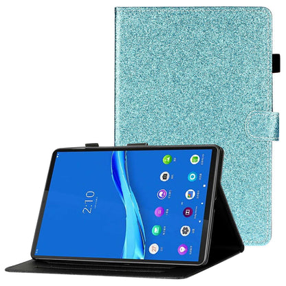 Scratch Resistant Case for Lenovo Tab M10 Plus (Gen 3) 2022 Anti-Drop Stand Case Tablet Leather Cover with Card Slots/Glitter Effects