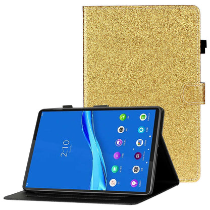 Scratch Resistant Case for Lenovo Tab M10 Plus (Gen 3) 2022 Anti-Drop Stand Case Tablet Leather Cover with Card Slots/Glitter Effects