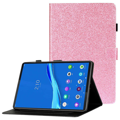 Scratch Resistant Case for Lenovo Tab M10 Plus (Gen 3) 2022 Anti-Drop Stand Case Tablet Leather Cover with Card Slots/Glitter Effects