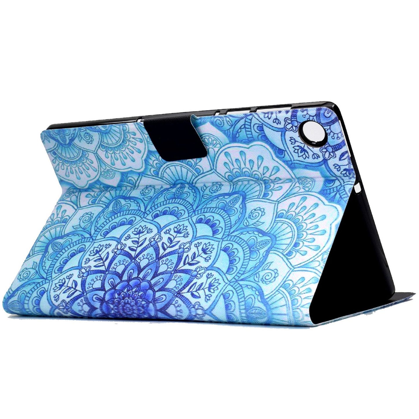 Pattern Printing Tablet Case for Lenovo Tab M10 Plus (Gen 3), Card Holder Stand PU Leather TPU Cover