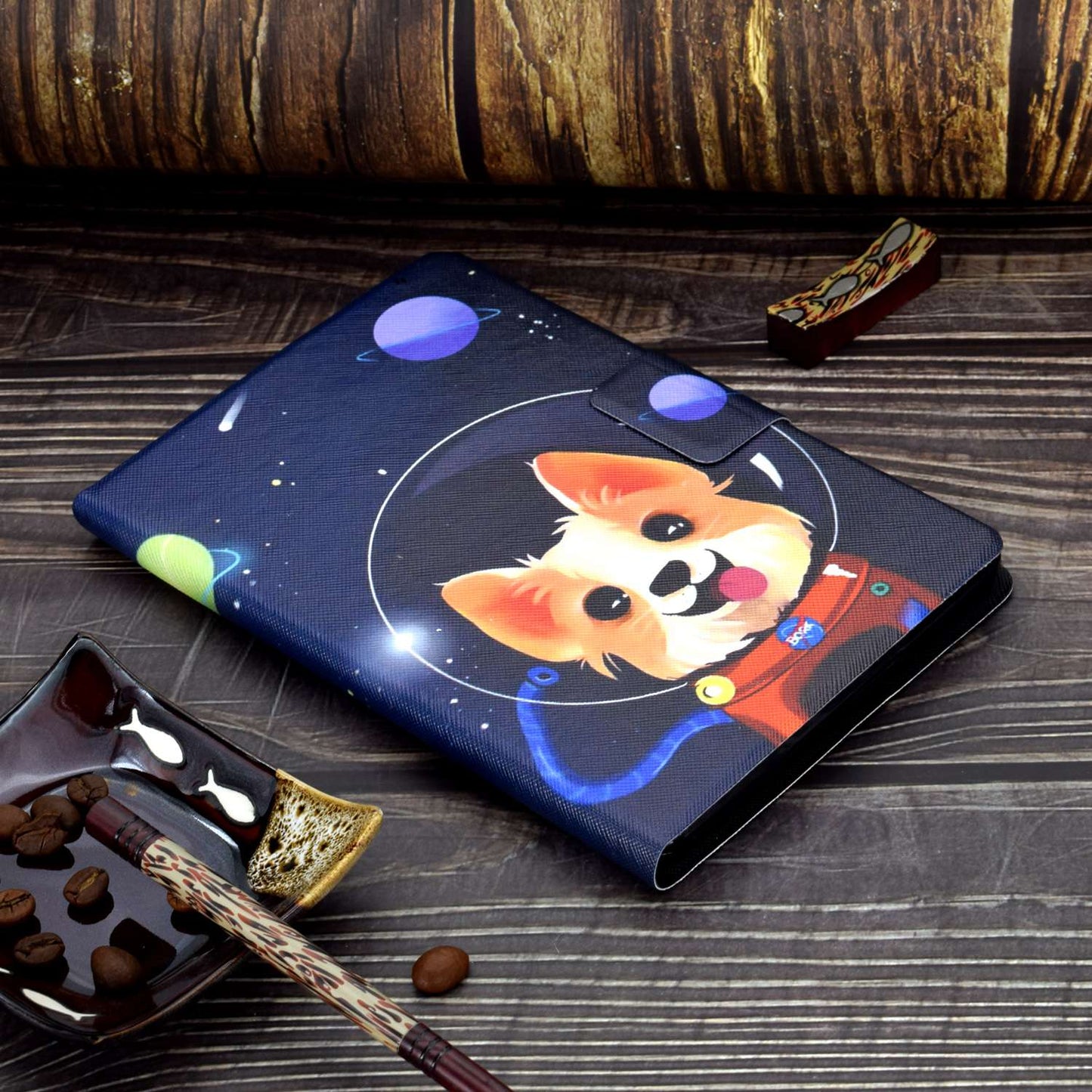 Pattern Printing Tablet Case for Lenovo Tab M10 Plus (Gen 3), Card Holder Stand PU Leather TPU Cover