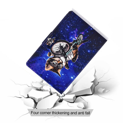 Pattern Printing Tablet Case for Lenovo Tab M10 Plus (Gen 3), Card Holder Stand PU Leather TPU Cover