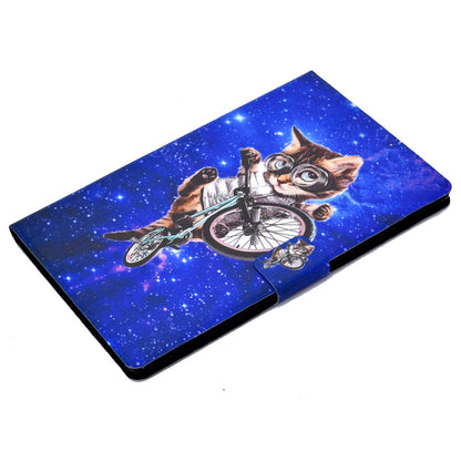 Pattern Printing Tablet Case for Lenovo Tab M10 Plus (Gen 3), Card Holder Stand PU Leather TPU Cover