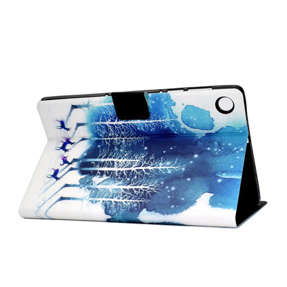 Adjustable Stand Protective Tablet Case for Lenovo Tab M10 Plus (Gen 3), Pattern Printing PU Leather Cover with Card Holder