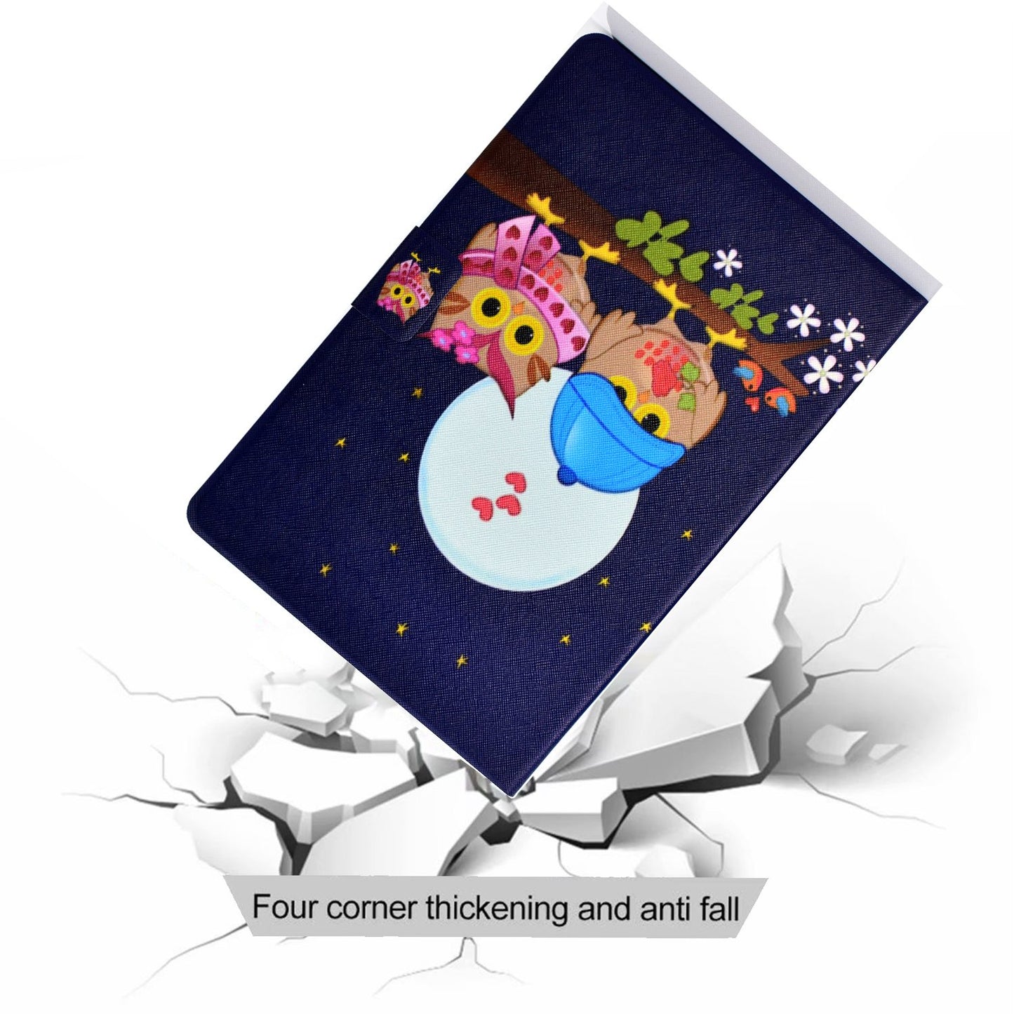 Adjustable Stand Protective Tablet Case for Lenovo Tab M10 Plus (Gen 3), Pattern Printing PU Leather Cover with Card Holder