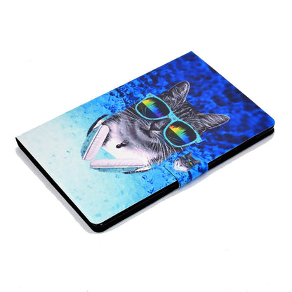 Pattern Printing Case for Lenovo Tab M10 Plus (Gen 3), Anti-wear Anti-shock Stand Card Slots Leather Protective Cover