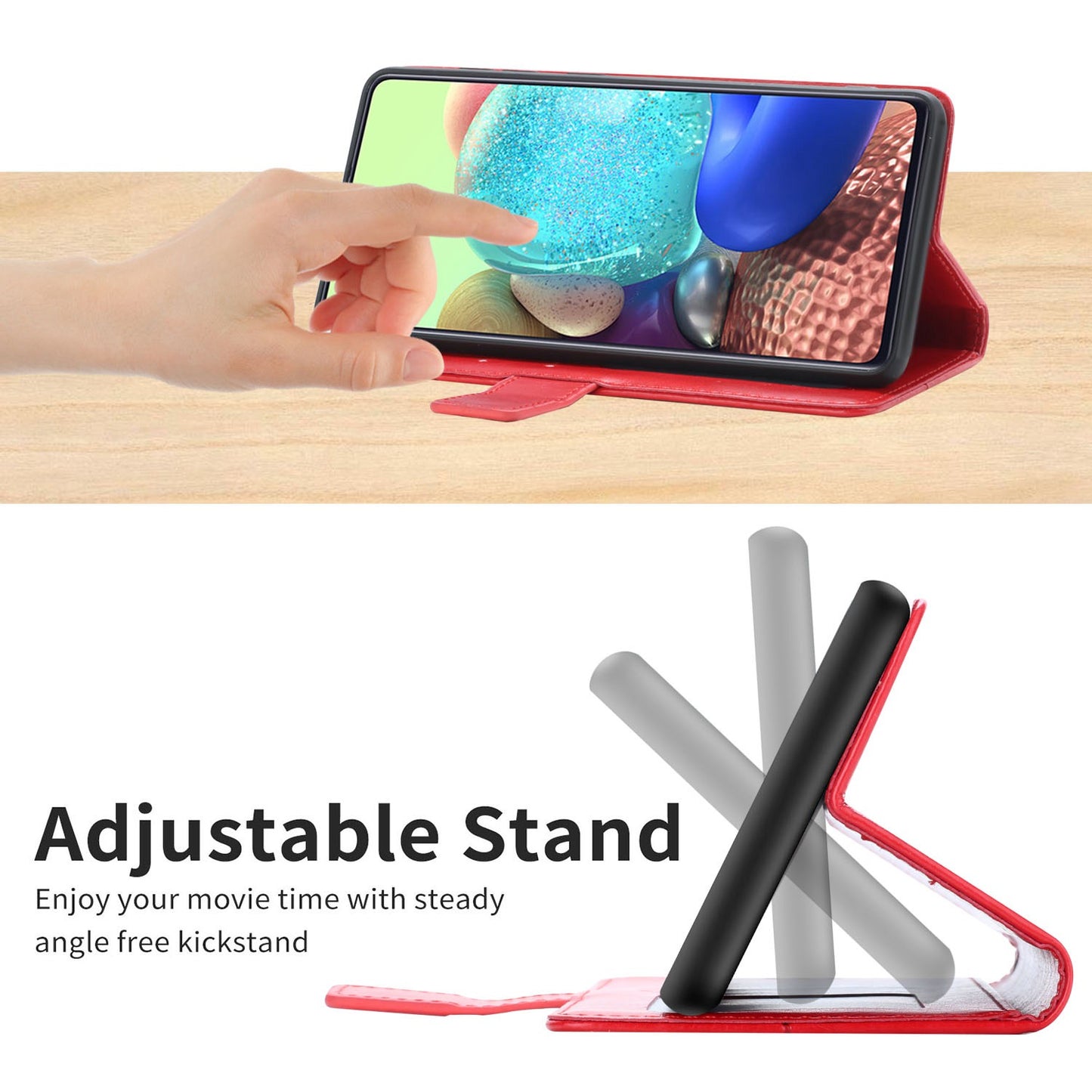 For Xiaomi Poco C40 4G HT01 Wallet Stand Feature Imprinted Y-Shaped Lines Phone Case PU Leather Anti-fall Shell with Strap