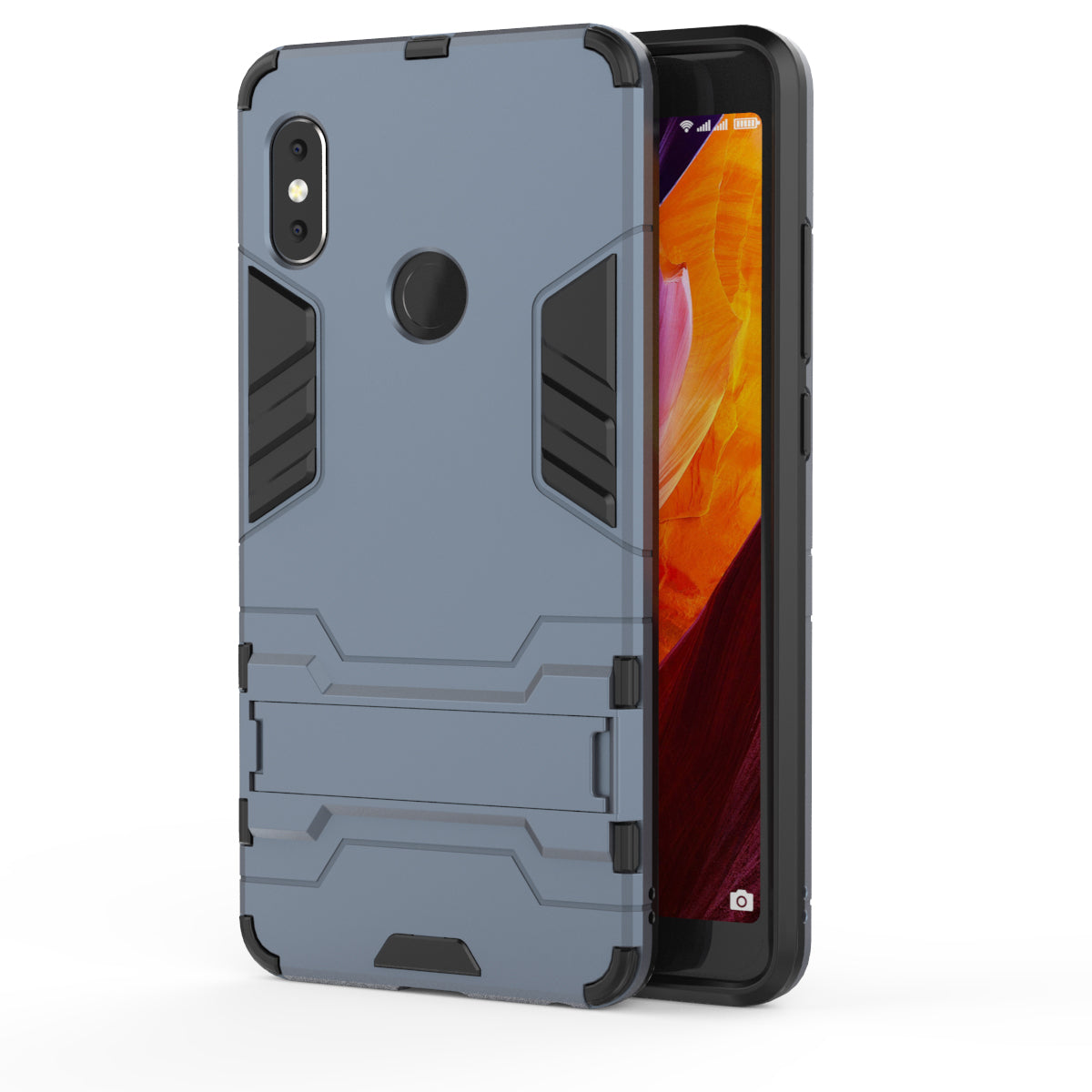 Shockproof PC + TPU Hybrid Kickstand Phone Case for Xiaomi Redmi Note 5 Pro (Dual Camera) / Redmi Note 5 (China)