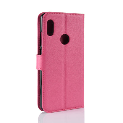 Litchi Skin Cell Phone Leather Wallet Case for Xiaomi Redmi Note 5 Pro (Dual Camera) / Redmi Note 5 (China)