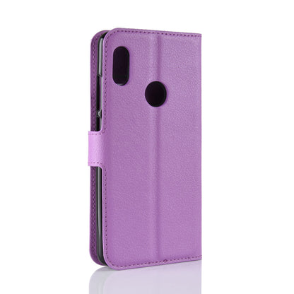 Litchi Skin Cell Phone Leather Wallet Case for Xiaomi Redmi Note 5 Pro (Dual Camera) / Redmi Note 5 (China)