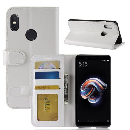 Crazy Horse Grain Wallet Stand Leather Casing for Xiaomi Redmi Note 5 Pro (Dual Camera) / Redmi Note 5 (China)