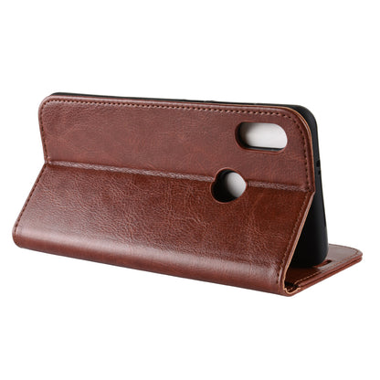 Crazy Horse Grain Wallet Stand Leather Casing for Xiaomi Redmi Note 5 Pro (Dual Camera) / Redmi Note 5 (China)