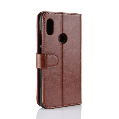 Crazy Horse Grain Wallet Stand Leather Casing for Xiaomi Redmi Note 5 Pro (Dual Camera) / Redmi Note 5 (China)