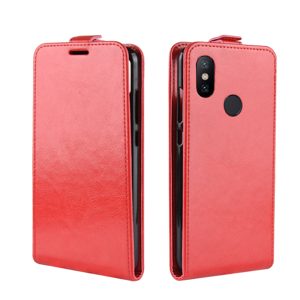 Crazy Horse Vertical Flip Leather Cover with Card Slot for Xiaomi Mi 6X / Mi A2