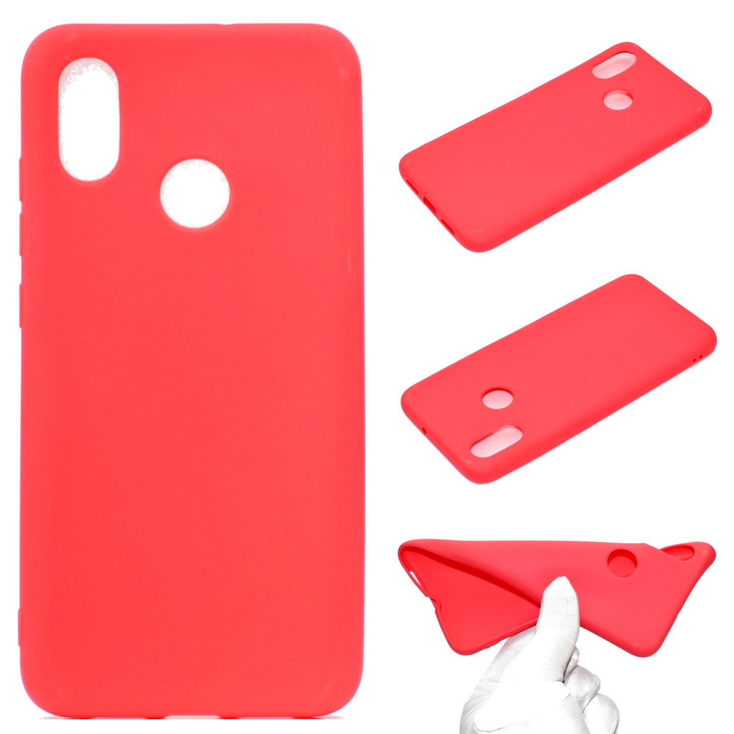 For Xiaomi Redmi S2 / Redmi Y2 Solid Color Frosted Flexible TPU Cellphone Back Case