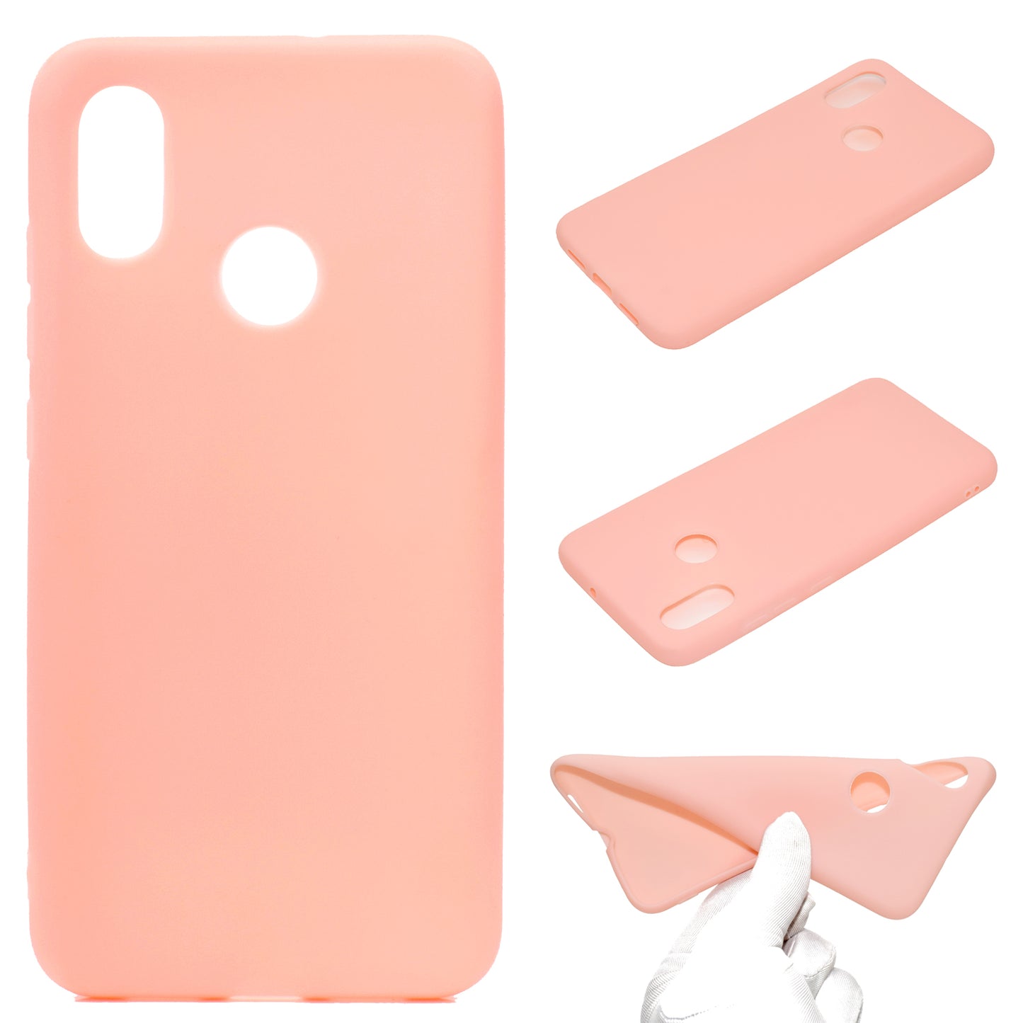 For Xiaomi Redmi S2 / Redmi Y2 Solid Color Frosted Flexible TPU Cellphone Back Case