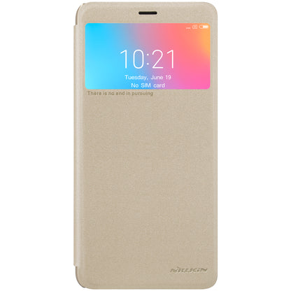 NILLKIN Sparkle Series View Window Leather Phone Cover Shell for Xiaomi Redmi 6 (Dual Camera: 12MP+5MP)