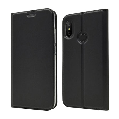 Auto-absorbed Leather Stand Case with Card Slot for Xiaomi Mi A2 Lite / Redmi 6 Pro