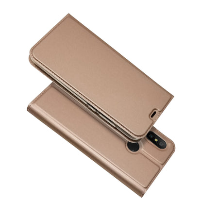 Auto-absorbed Leather Stand Case with Card Slot for Xiaomi Mi A2 Lite / Redmi 6 Pro