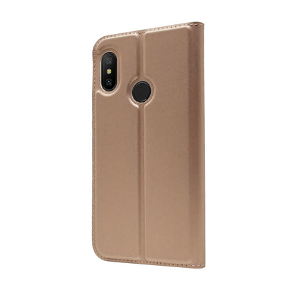 Auto-absorbed Leather Stand Case with Card Slot for Xiaomi Mi A2 Lite / Redmi 6 Pro