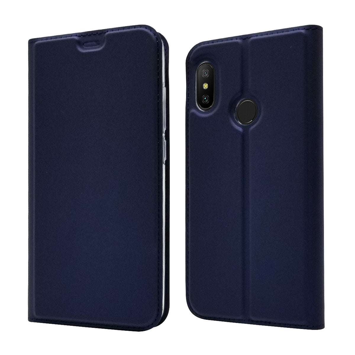 Auto-absorbed Leather Stand Case with Card Slot for Xiaomi Mi A2 Lite / Redmi 6 Pro