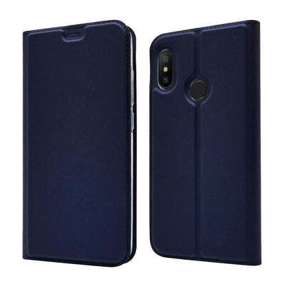 Auto-absorbed Leather Stand Case with Card Slot for Xiaomi Mi A2 Lite / Redmi 6 Pro