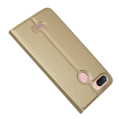 Auto-absorbed Card Holder Stand Leather Mobile Cover for Xiaomi Redmi 6 (Dual Camera: 12MP+5MP)