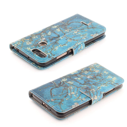 Pattern Printing Wallet Stand Leather Phone Shell for Xiaomi Redmi 6