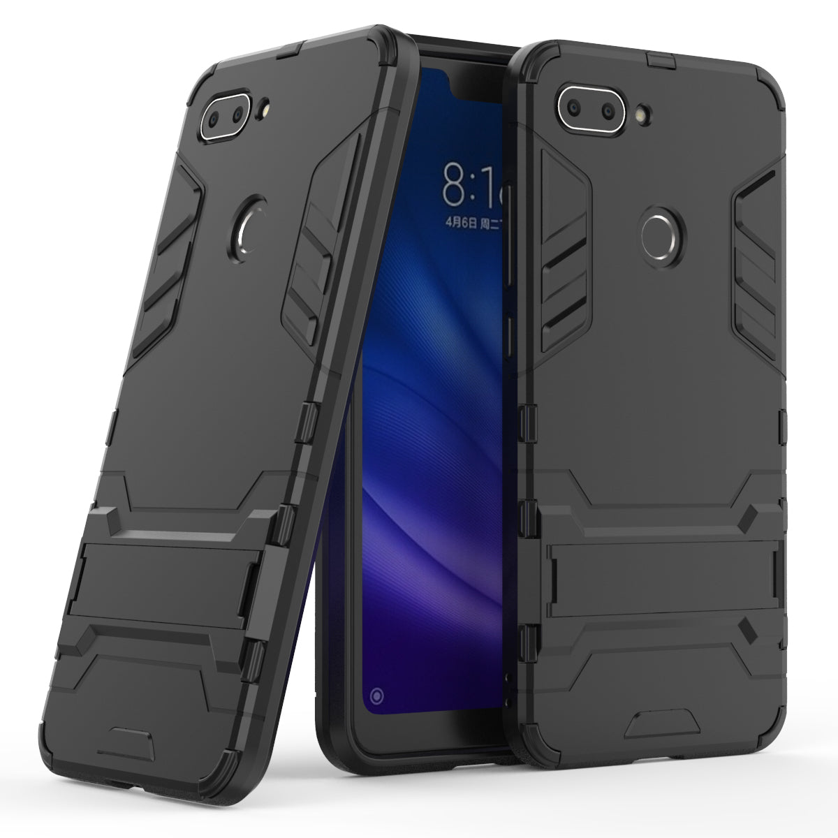 Cool Guard Kickstand PC TPU Hybrid Case for Xiaomi Mi 8 Lite / Xiaomi Mi 8 Youth (Mi 8X)