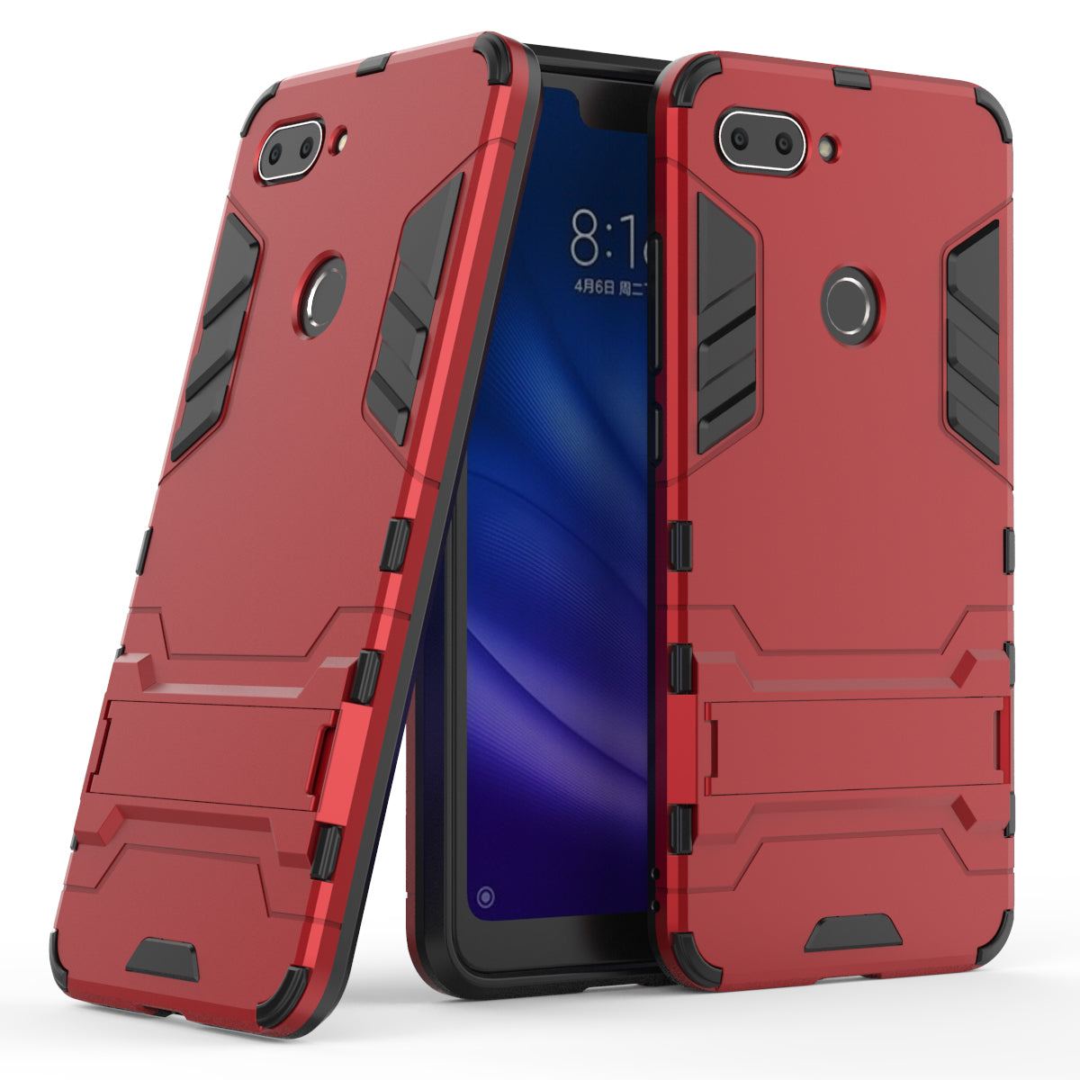 Cool Guard Kickstand PC TPU Hybrid Case for Xiaomi Mi 8 Lite / Xiaomi Mi 8 Youth (Mi 8X)