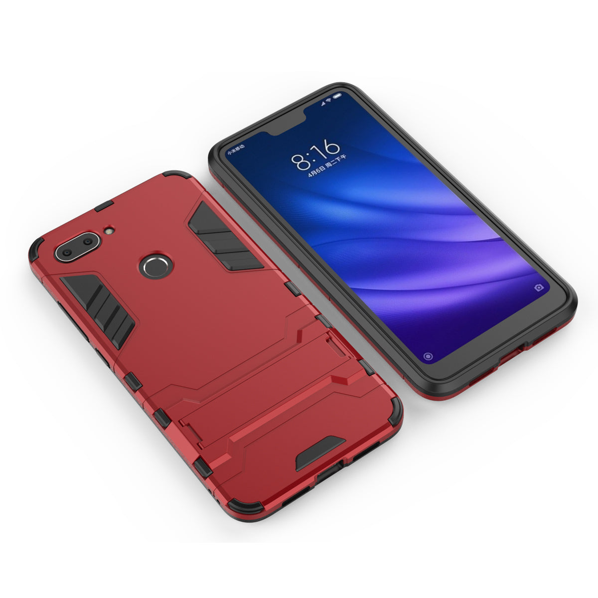 Cool Guard Kickstand PC TPU Hybrid Case for Xiaomi Mi 8 Lite / Xiaomi Mi 8 Youth (Mi 8X)