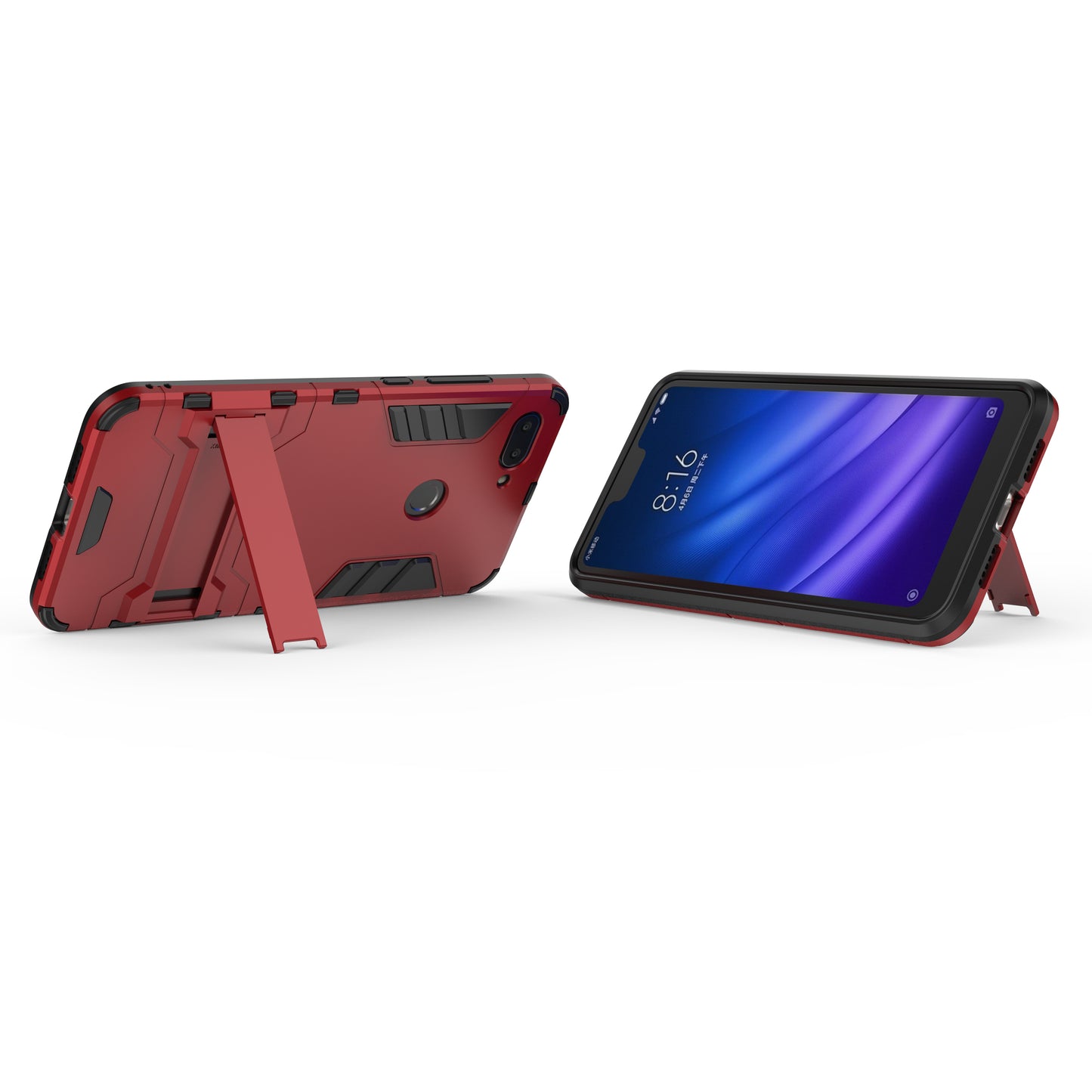 Cool Guard Kickstand PC TPU Hybrid Case for Xiaomi Mi 8 Lite / Xiaomi Mi 8 Youth (Mi 8X)