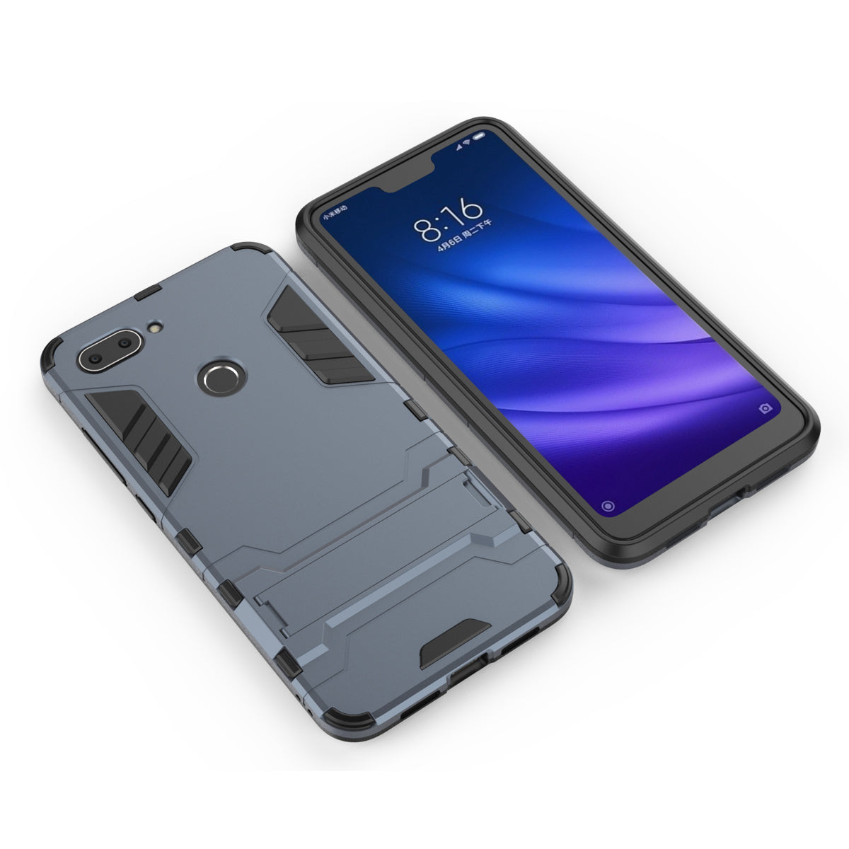 Cool Guard Kickstand PC TPU Hybrid Case for Xiaomi Mi 8 Lite / Xiaomi Mi 8 Youth (Mi 8X)