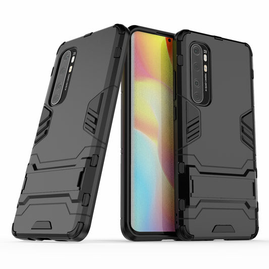 2 in 1 PC + TPU Hybrid Mobile Shell with Kickstand for Xiaomi Mi Note 10 Lite