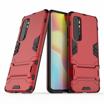 2 in 1 PC + TPU Hybrid Mobile Shell with Kickstand for Xiaomi Mi Note 10 Lite