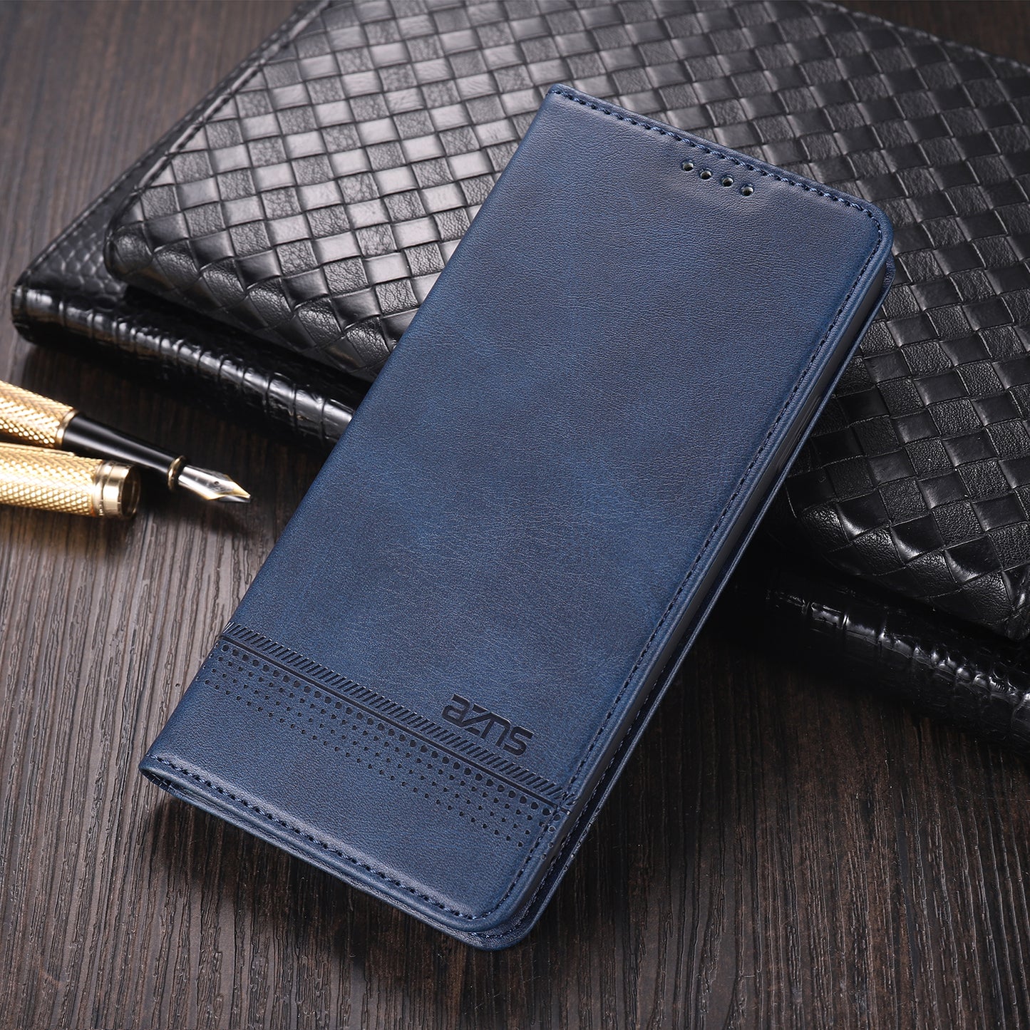 AZNS Auto-absorbed Magnetic Stand Wallet Leather Mobile Shell Case for Xiaomi Mi 11