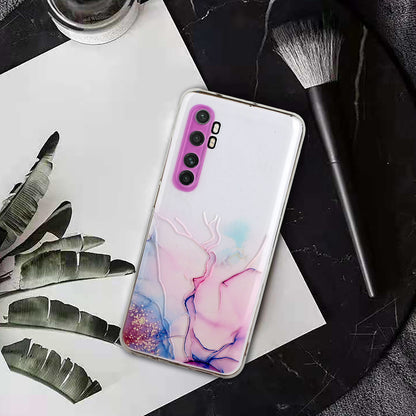 Precise Hole Opening Marble Pattern Soft TPU Case for Xiaomi Mi Note 10 Lite