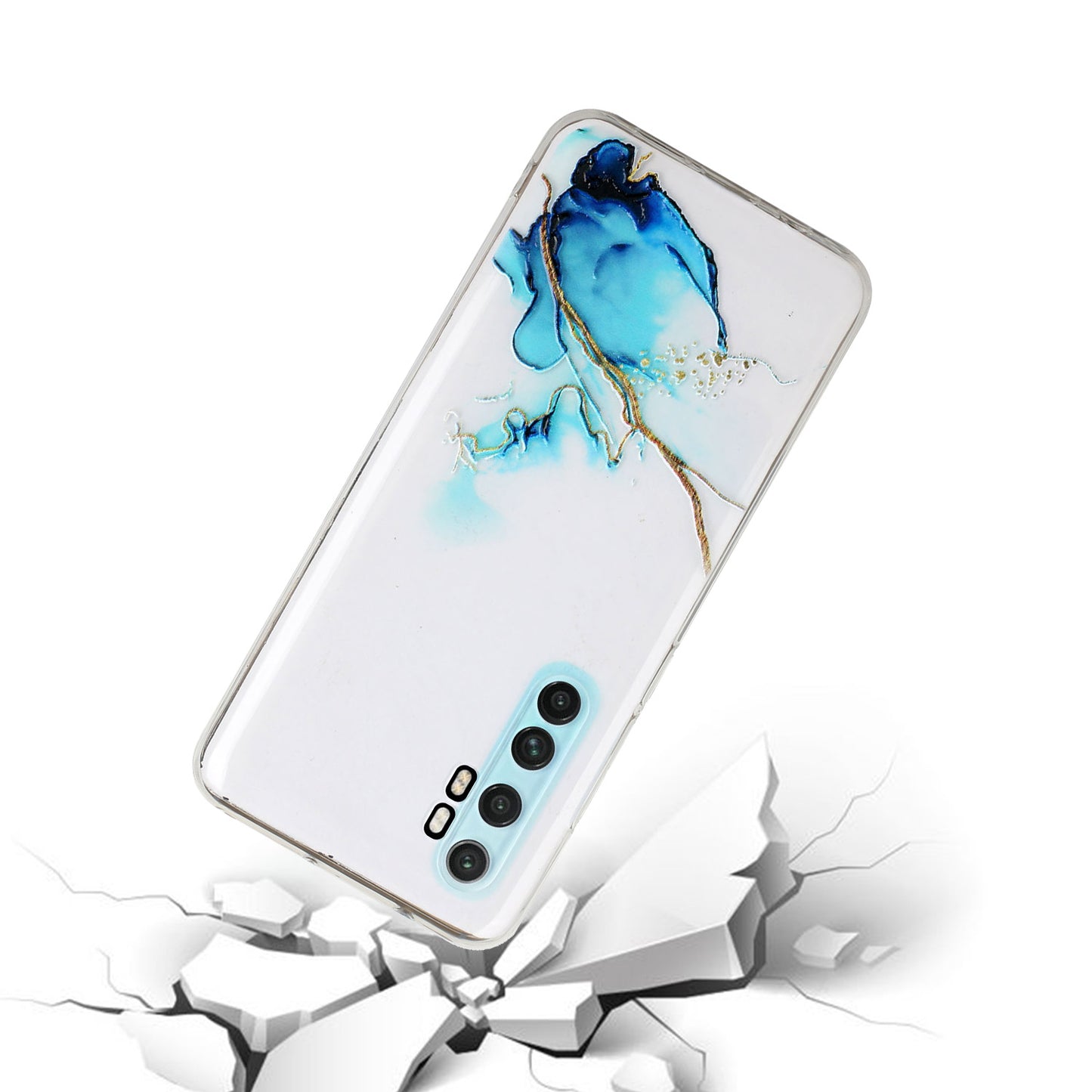 Precise Hole Opening Marble Pattern Soft TPU Case for Xiaomi Mi Note 10 Lite