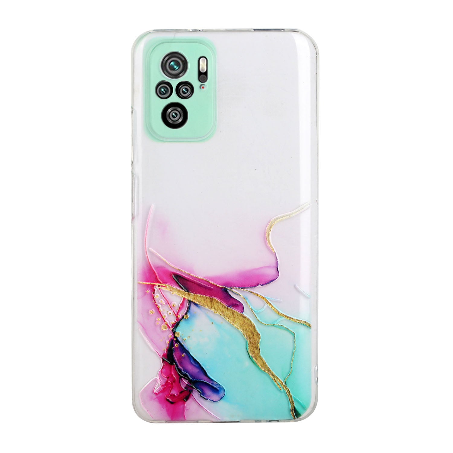 [Precise Hole Opening Design] Marble Pattern Soft TPU Case for Xiaomi Redmi Note 10 4G / Redmi Note 10S / Poco M5s 4G