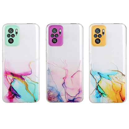 [Precise Hole Opening Design] Marble Pattern Soft TPU Case for Xiaomi Redmi Note 10 4G / Redmi Note 10S / Poco M5s 4G