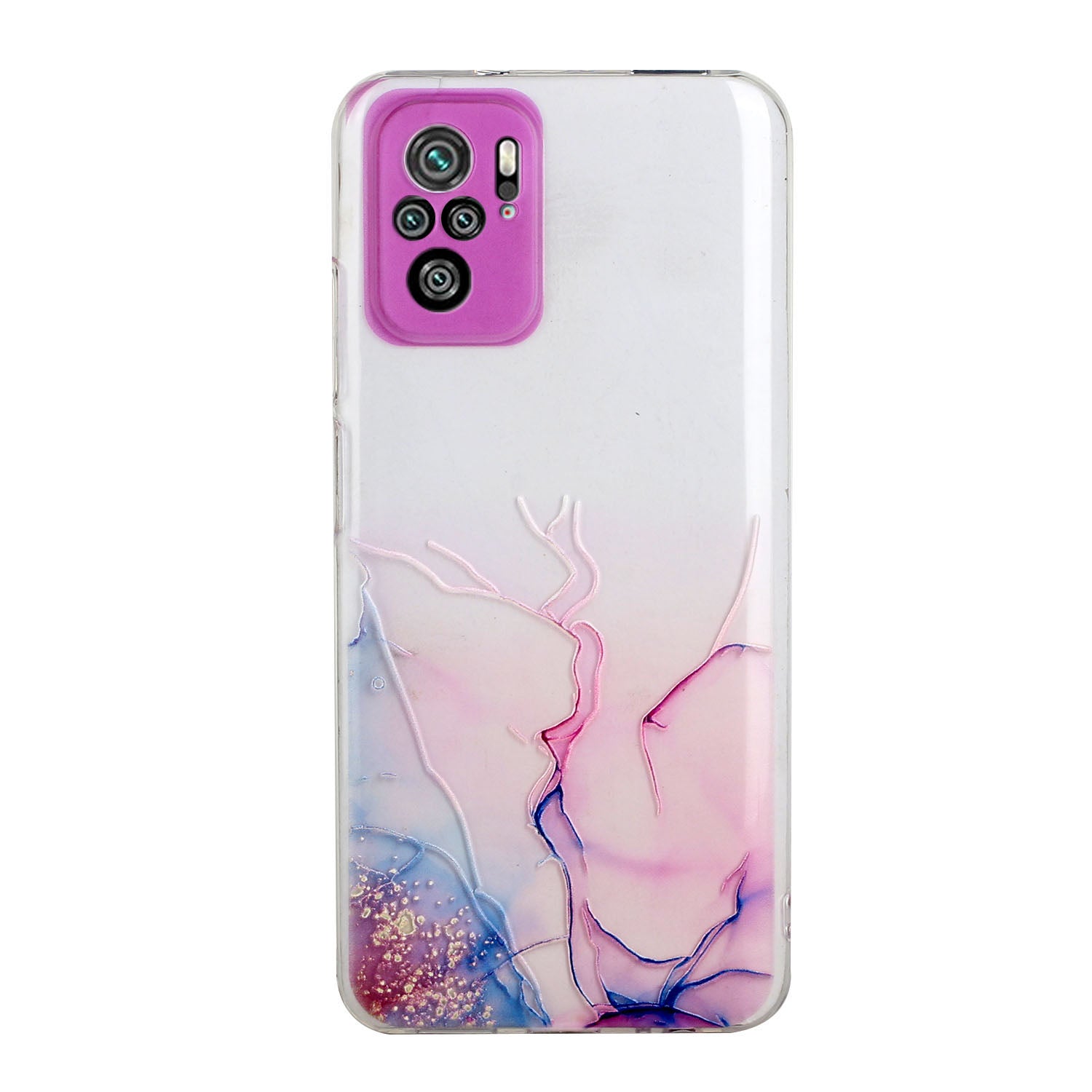 [Precise Hole Opening Design] Marble Pattern Soft TPU Case for Xiaomi Redmi Note 10 4G / Redmi Note 10S / Poco M5s 4G