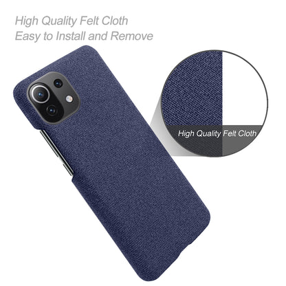 Cloth Texture Plastic Back Case for Xiaomi Mi 11 Lite 4G / 5G / 11 Lite 5G NE