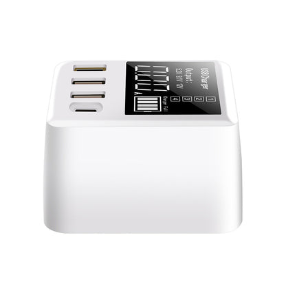 A9T 4-Port USB+Type C 40W Quick Charge QC 3.0 Wall Charger Mobile Phone Adapter